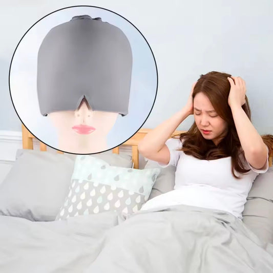 Relief Headgear Migraine Relief Cap Gel Ice Cap Cold Compress Therapy Cap Ice Head Wrap Pack Eye Mask For Pressure Relieve Pain