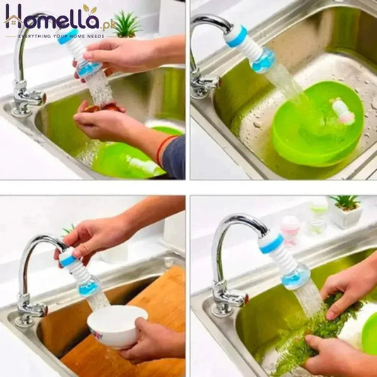 Kitchen Water Filter Splash Tap Water Spray Water Saver Scalable/Rotating/ Folding Faucet Water Filter Telescopic Water-Saving Nozzle With Filter Faucet Fits Standard Faucets No-Leakage
