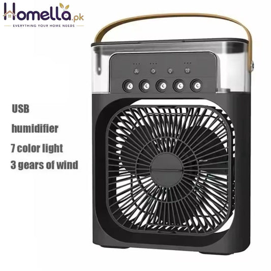 3 In 1 New Fan Alr Conditioner Household Small Air Cooler LED Night Light Portable Humidifier Air Adjustment Fan Office Home Fan