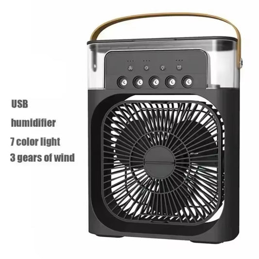 3 In 1 New Fan Alr Conditioner Household Small Air Cooler LED Night Light Portable Humidifier Air Adjustment Fan Office Home Fan
