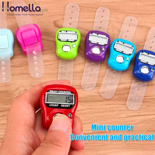 Mini Stitch Marker And Row Finger Counter LCD Electronic Digital Tally Counter For Sewing Knitting Weave Tool Key Number Count