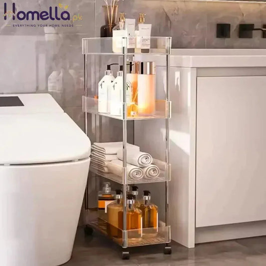 26×8 Seam Rack bathroom floor trolley Washing Machine toilet narrow bathroom gap Closed