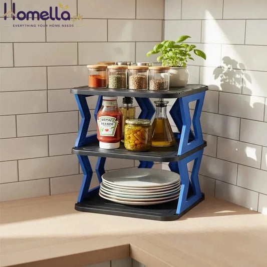 3-Tier Space-Saving Kitchen Organizer Rack for Countertops